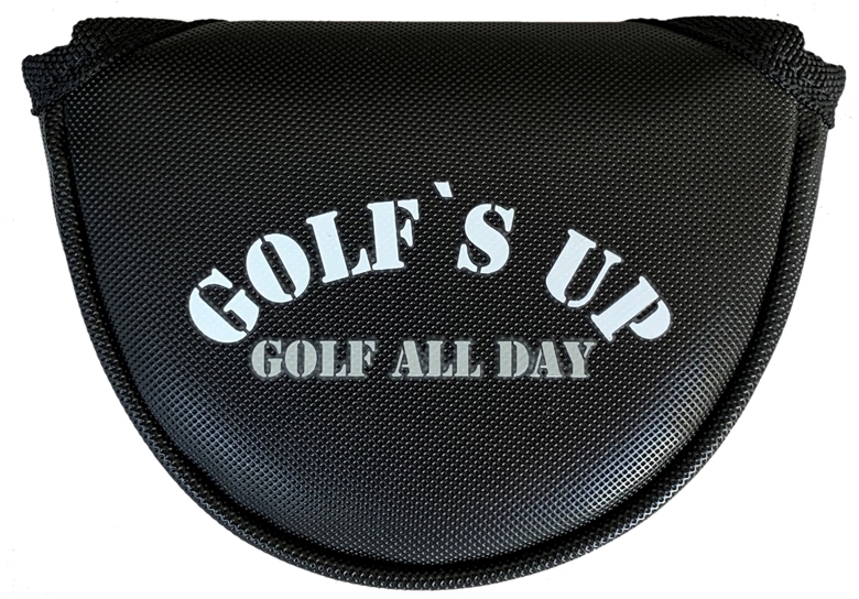 ■1送料無料:BMS【GOLF`S UP】ゴルフズ　アップ 【ブラック：Bタイプ】マレット型パター用ヘッドカバー GMPC-003