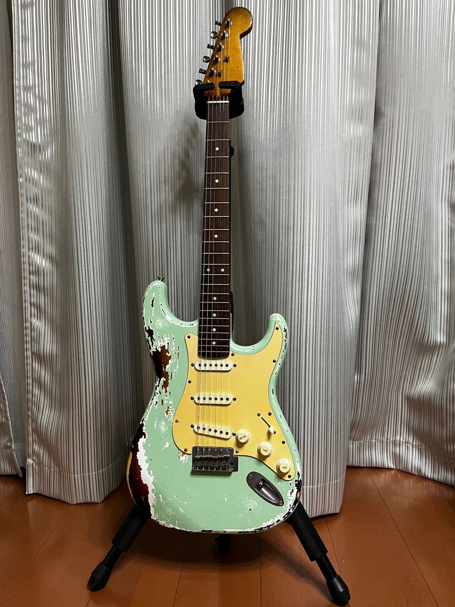 ストラトキャスター】SurfGreen Relic Multilayer Stratocaster ストラトキャスター】SurfGreen Relic Multilayer Stratocaster