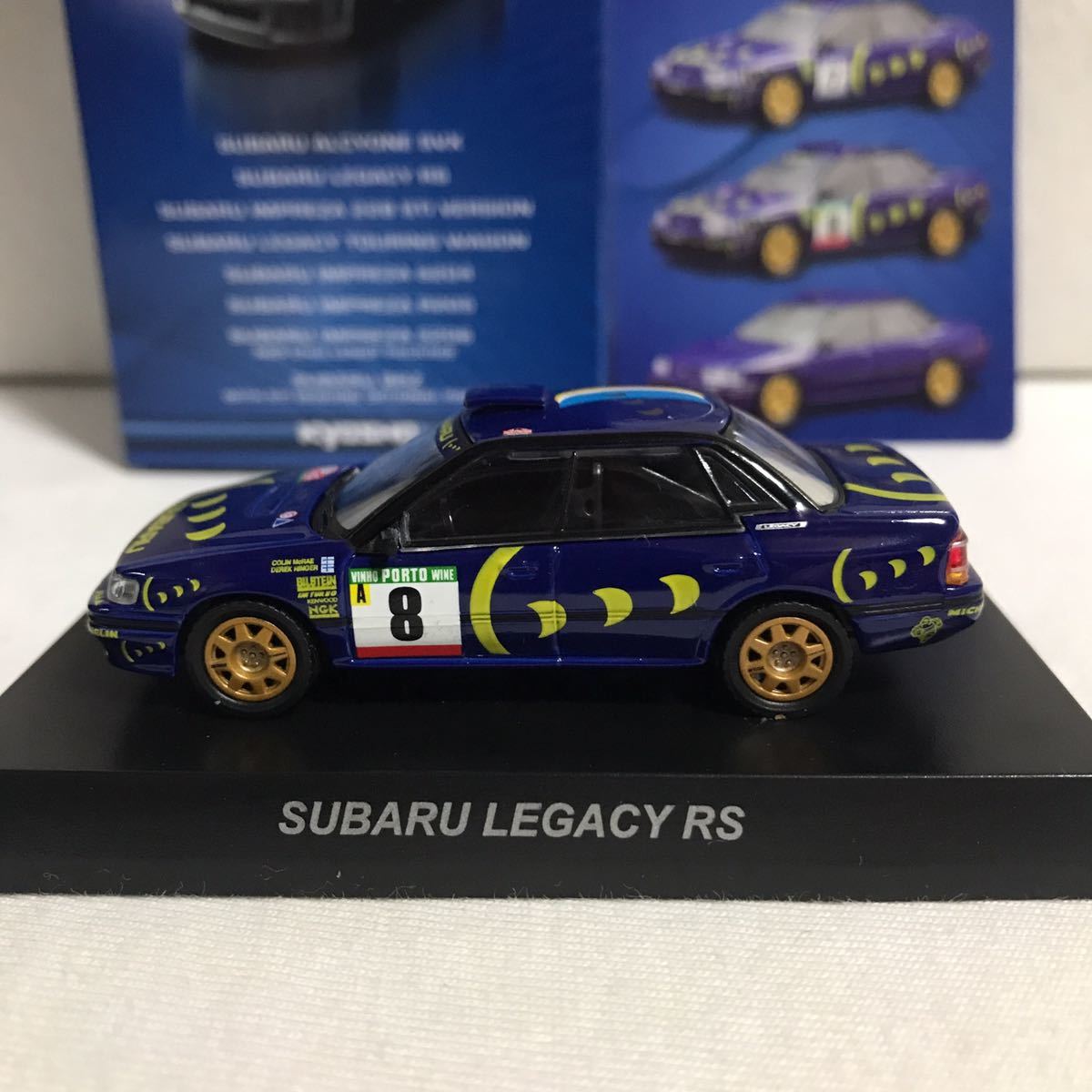 京商 1/64 スバル ワールドラリーチーム　スバル レガシィ RS #8 スバル ミニカーコレクション　　101_画像6