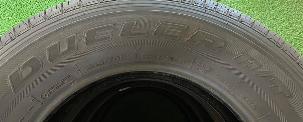 ★255/70R18 113T 4本Set 2019年製 BRIDGESTONE ブリヂストン DUELER H/T 685 約7.5mm以上溝 バリ溝 夏用タイヤ 中古 ★送料無料_画像6