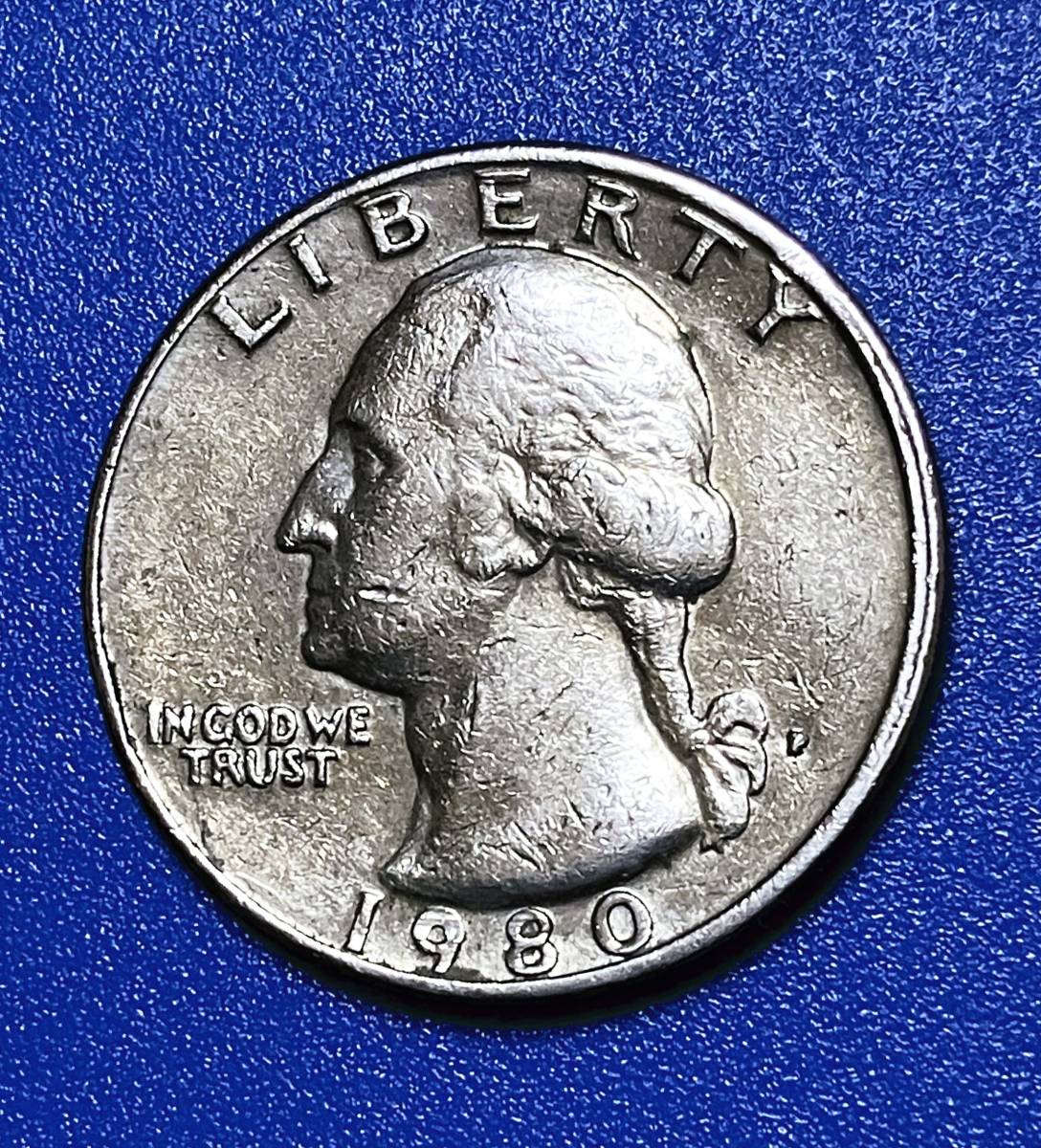 ★アメリカ・コイン 1980年・25セント硬貨★_画像1