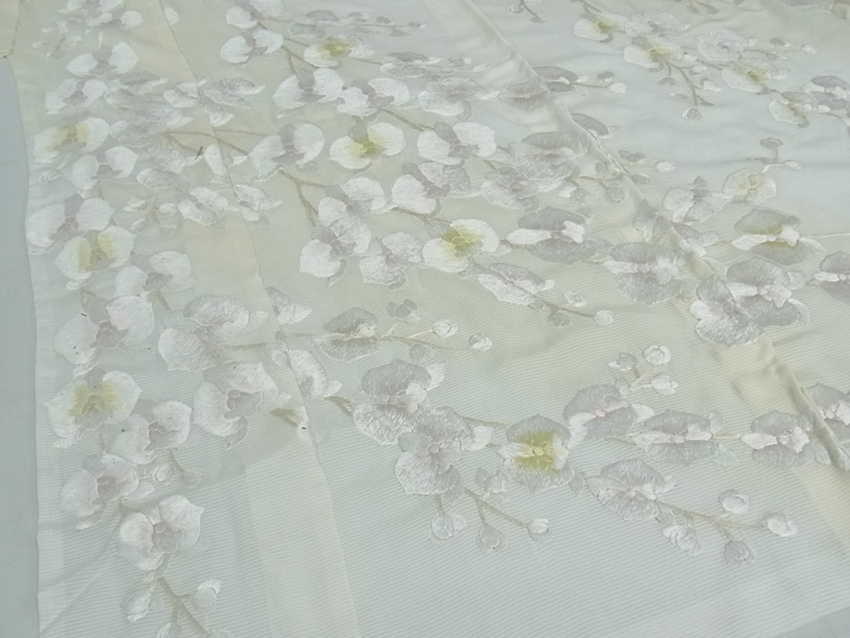 着物屋こころ□最高級 夏物 訪問着 未使用 kk767 胡蝶蘭 仮絵羽 正絹
