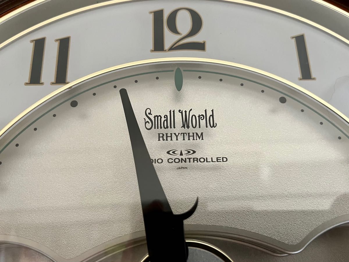 リズム時計 スモールワールド 電波時計 からくり時計 4MY623 PURETE Small WORLD 完動品 ②