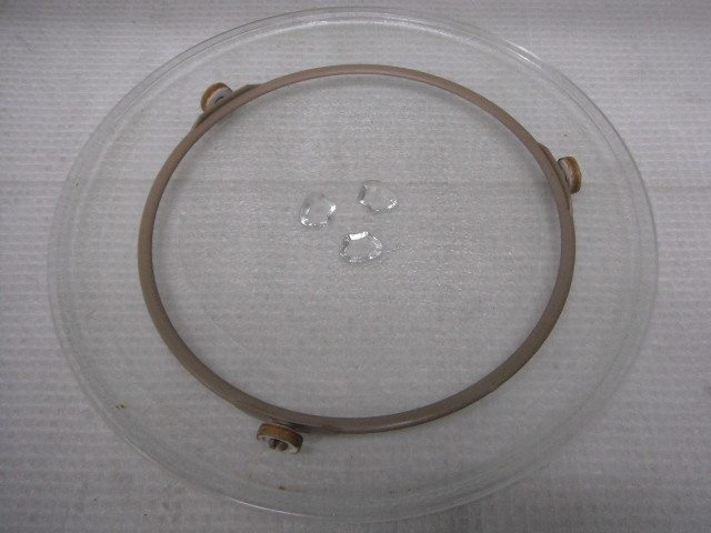 Haier ハイアール 電子レンジ ガラス製 丸皿 ターンテーブル 直径約25.5cm JM-17E用 S1-aの画像1