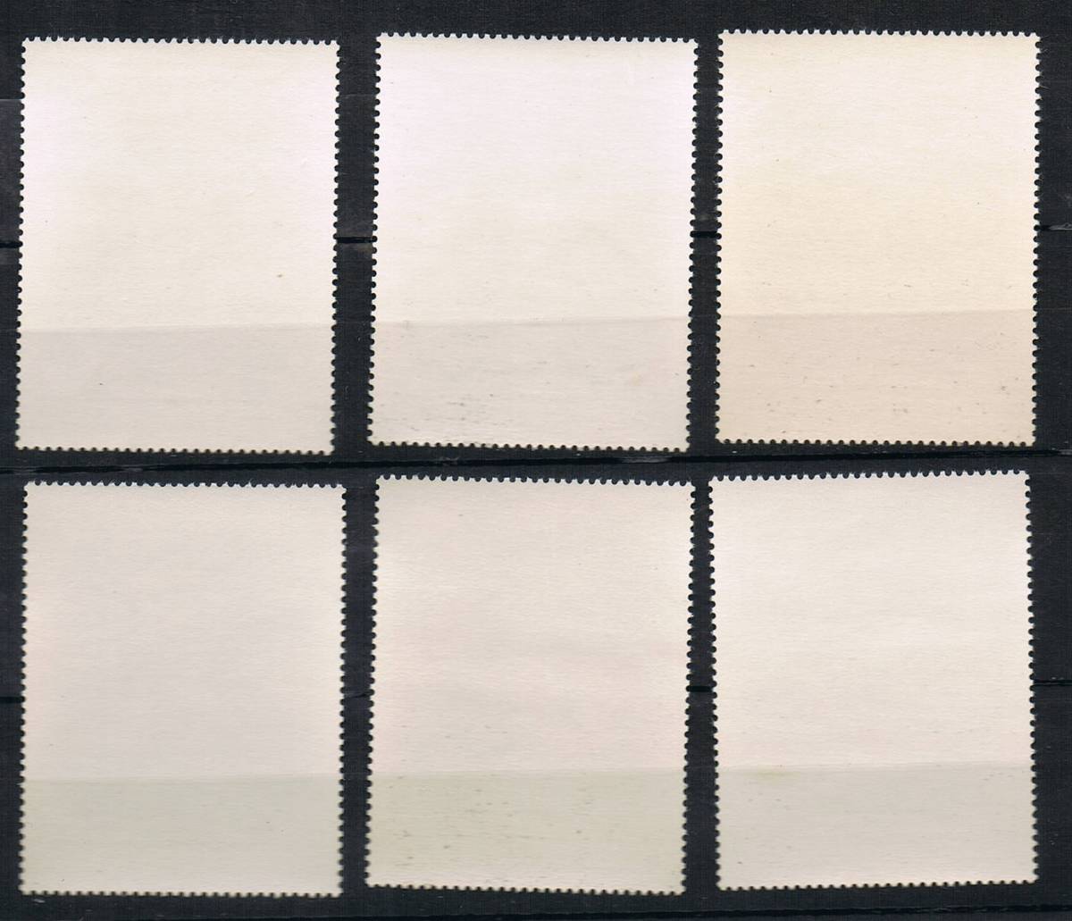極美品の切手【ルーマニア】1970年発行　トピカル(美術　絵画）「五感」６種完 　単片　　未使用　NH　　糊有_画像2