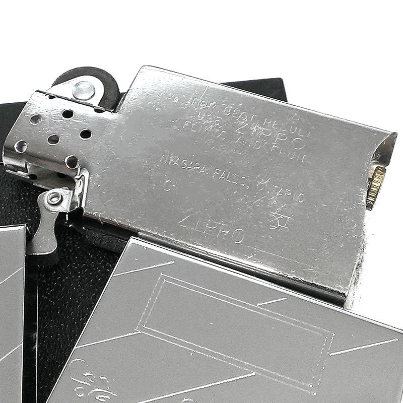 ZIPPO ライター 1995年製 スリム ジッポ カナダ製 DIAGONAL オンタリオ製 鏡面 レア ストライプ 廃盤ヴィンテージ 未使用品 絶版_画像3