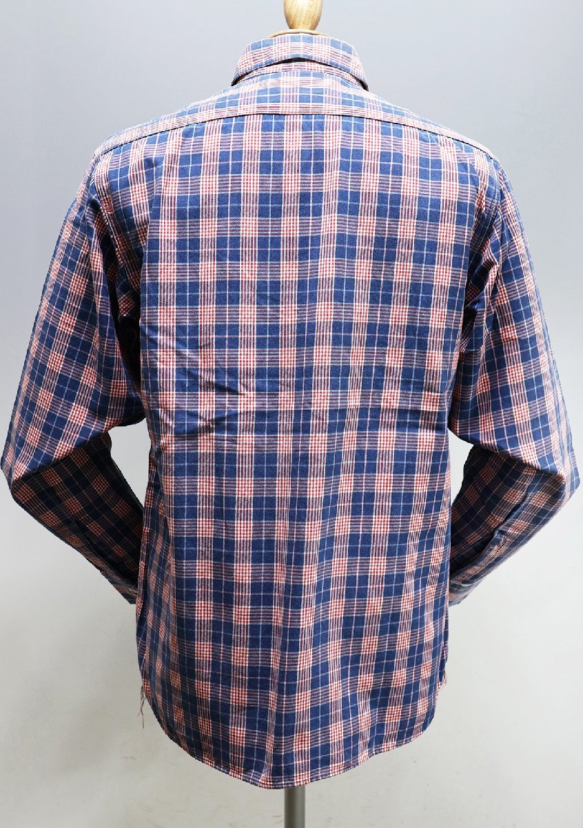 SugarCane Light (シュガーケーンライト) Check Work Shirt / チェックワークシャツ sc24292 ピンク × ネイビー size L_画像3