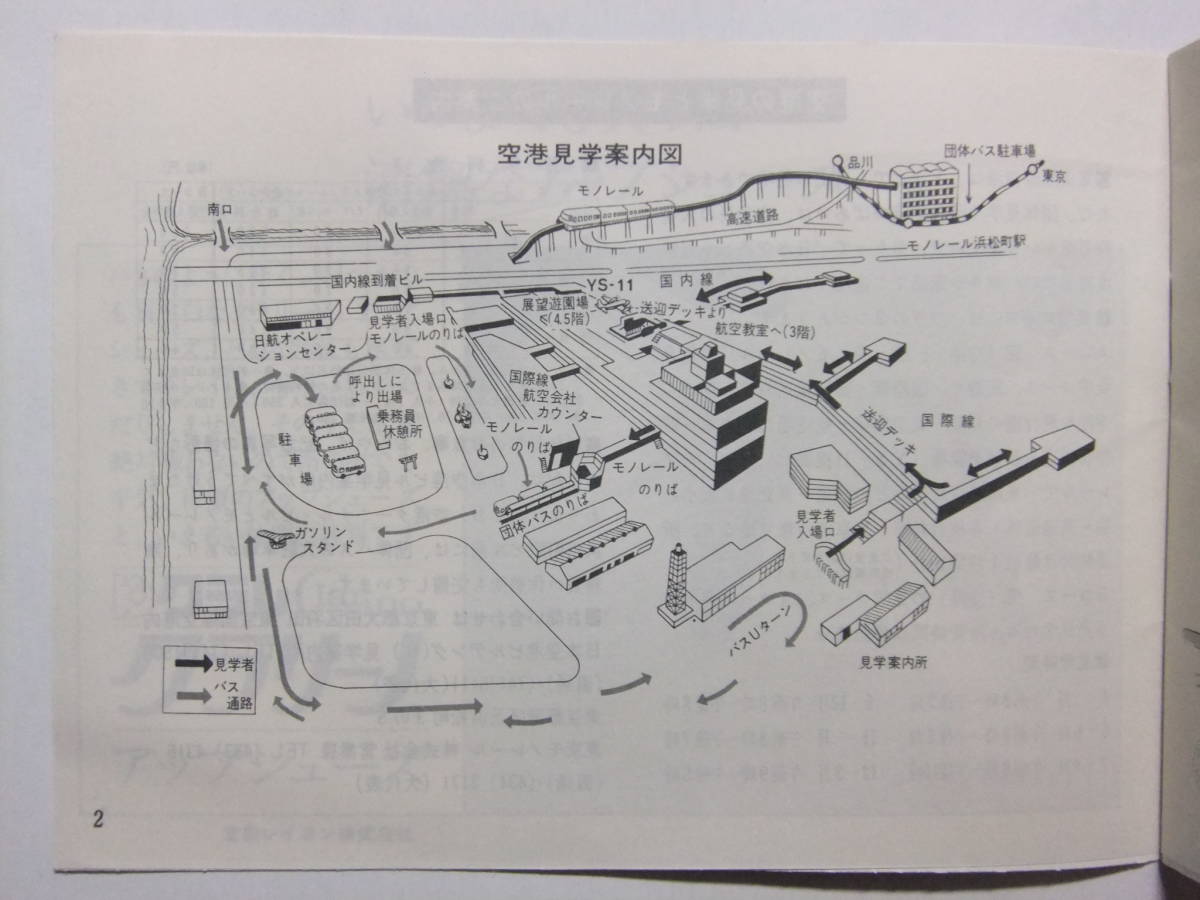 ☆☆V-7298★ 東京国際空港のしおり 見学案内小冊子 ★レトロ印刷物☆☆_画像3