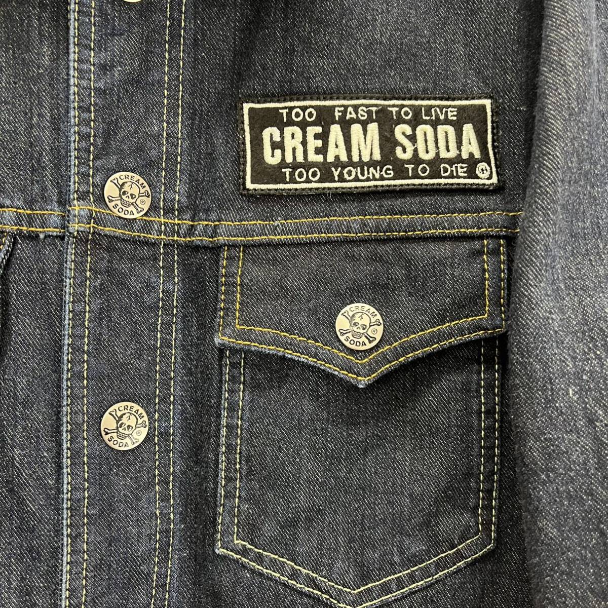 CREAM SODA クリームソーダ ピンクドラゴン デニムジャケット Gジャン