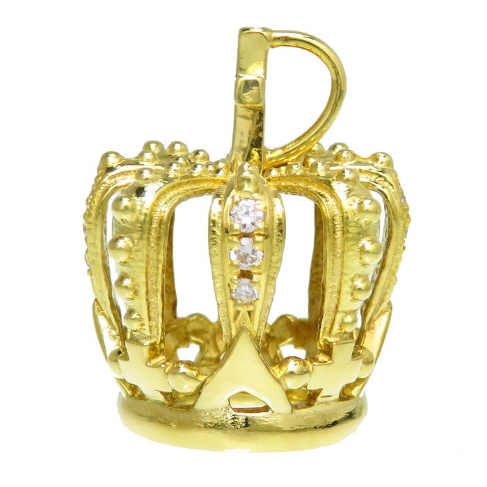 売れ筋がひクリスマスプレゼント! ダイヤモンド 王冠 計0.10ct