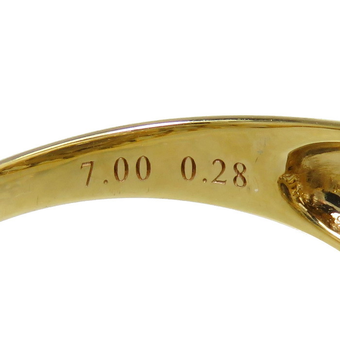 19号 スモーキークォーツ 7.00ct ダイヤモンド 計0.28ct リング・指輪