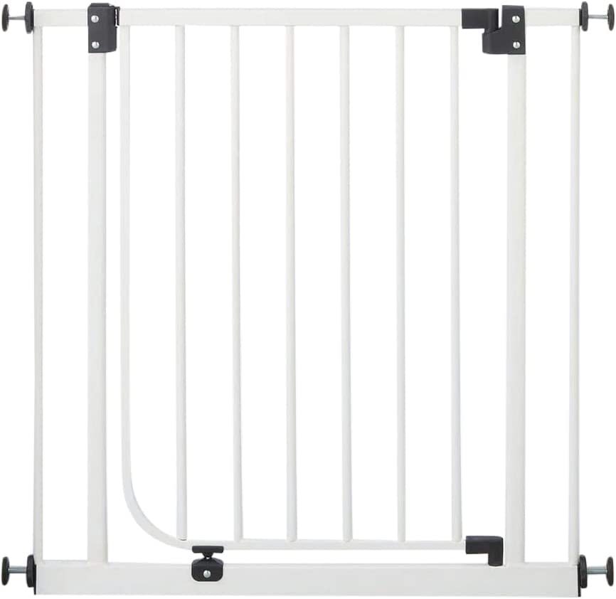  popular commodity baby z gate baby fence Japan childcare white rom and rear (before and after) person direction . opening and closing possibility NI-4006 installation width 73~90cm