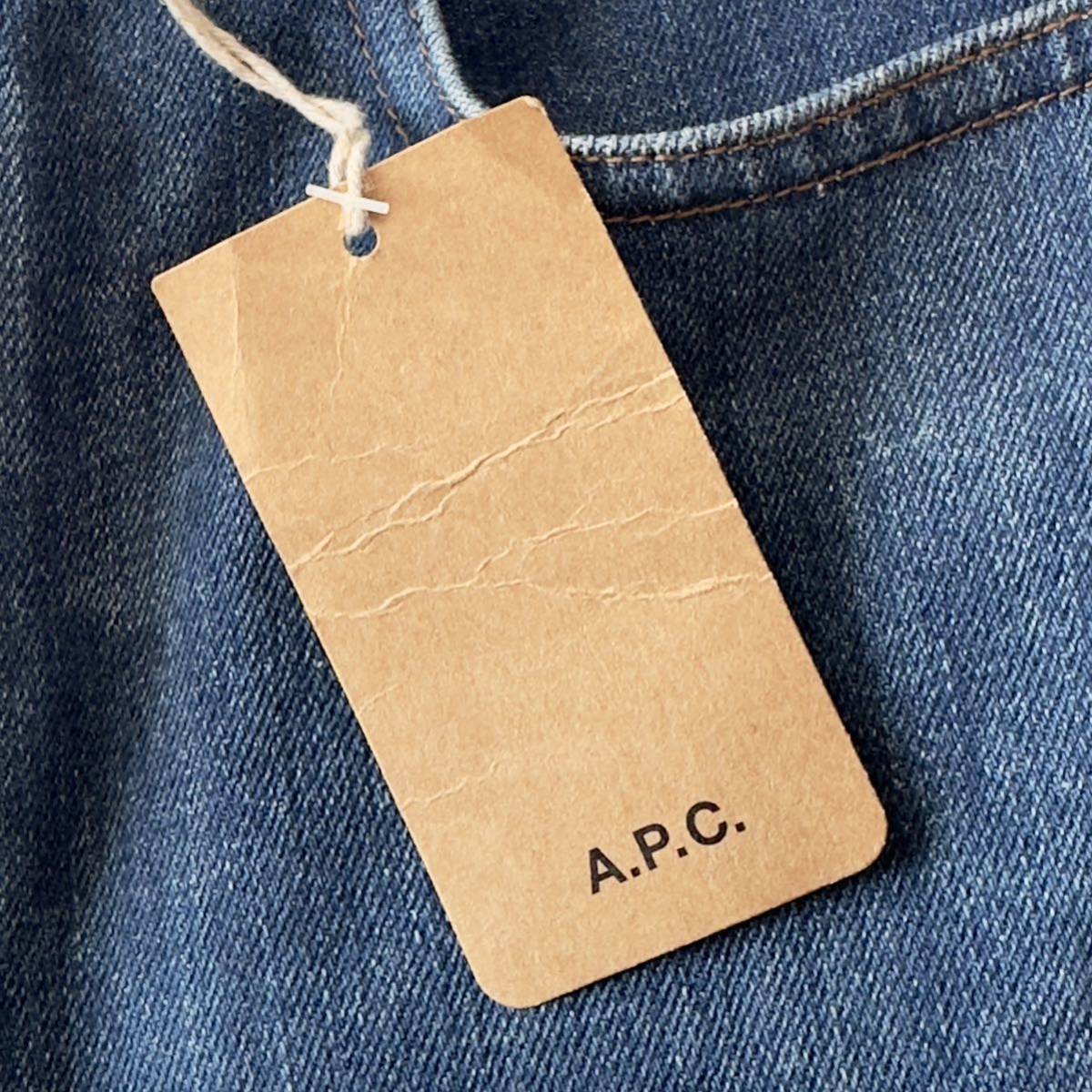 新木優子さん着用 未使用 A.P.C. HIGH STANDARD JEANS WASH アーペーセー ハイスタンダードジーンズ 28 L相当 テーパードデニム パンツ_画像7