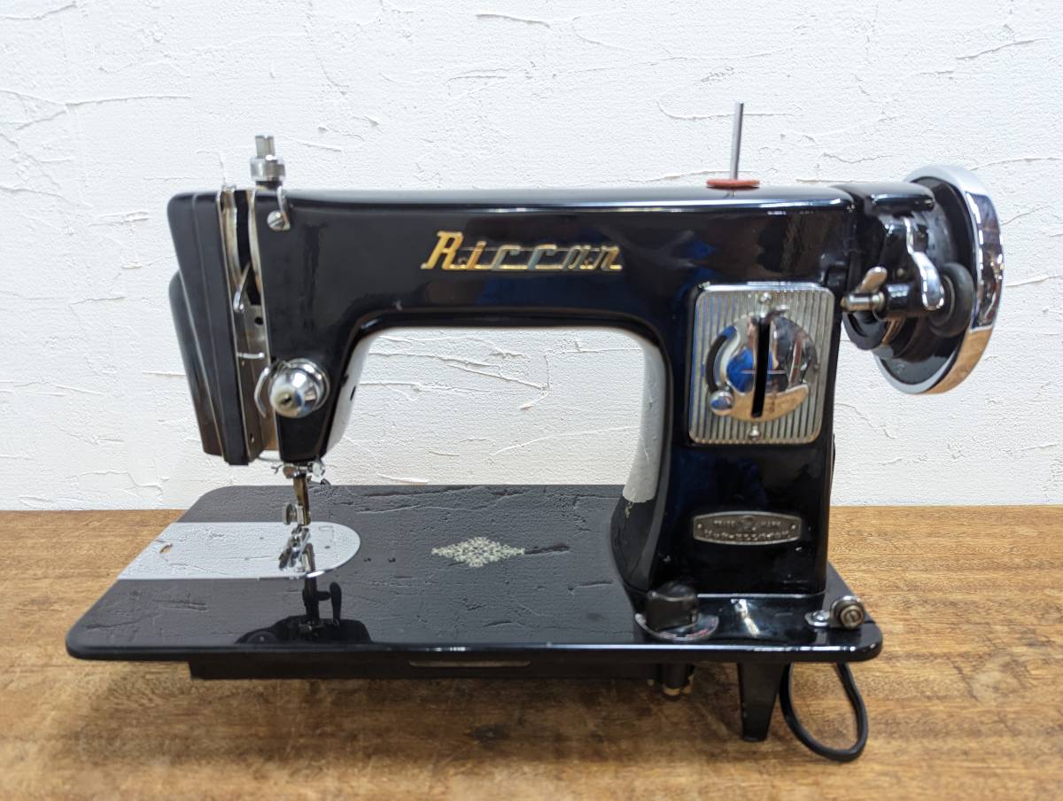 S010408T 【中古品・昭和レトロ】 RICCAR リッカー ミシン 脚踏み
