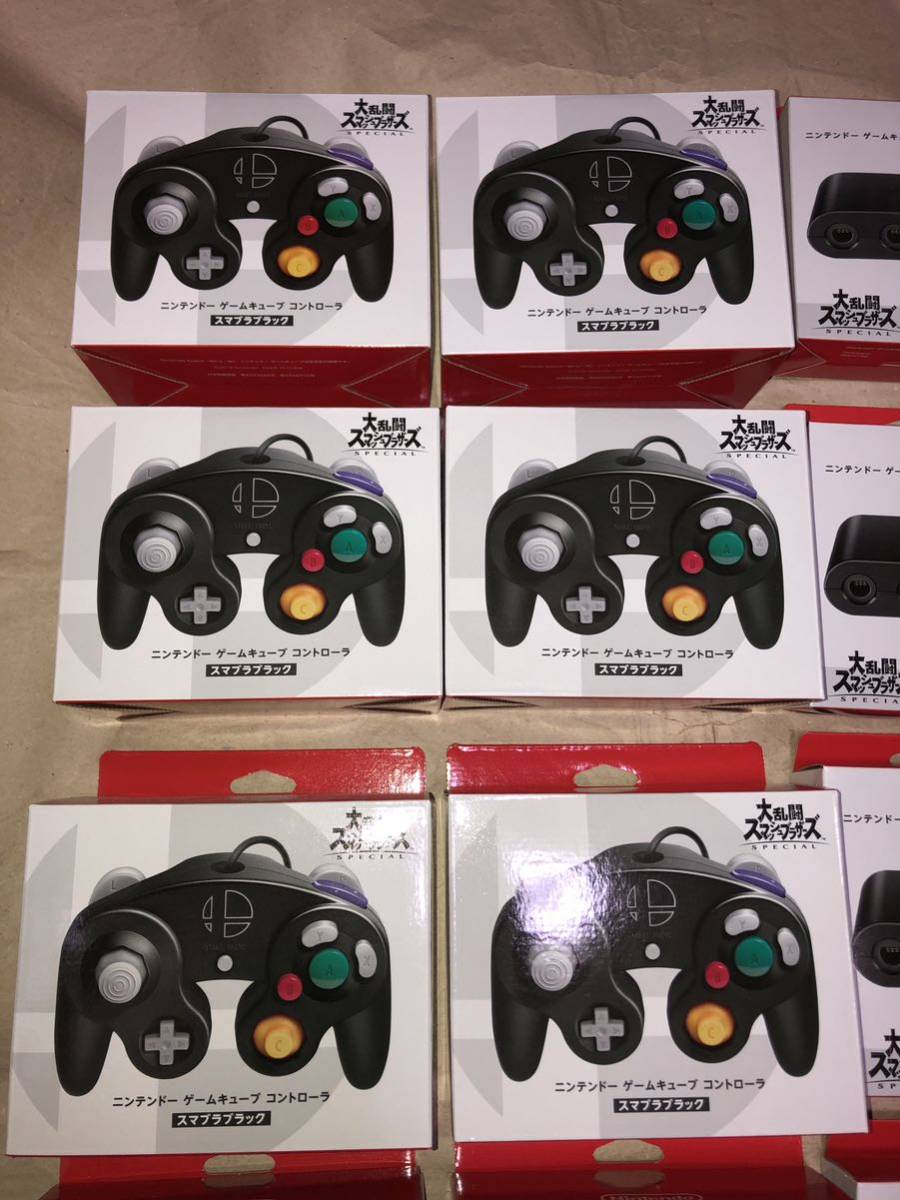 新品未開封 ゲームキューブ コントローラー スマブラブラック 接続