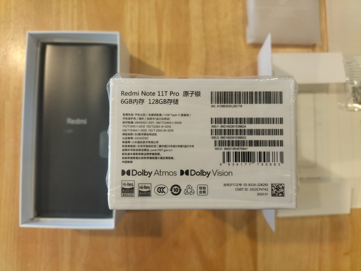 Redmi Note 11T Pro 銀色 6-128GB POCO x4 gt antutu80万点 昨年のコスパ最高スマホ 