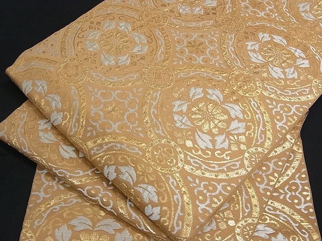 ヤフオク! - 花美人□六通柄 京本袋帯 花唐草文 金銀糸 逸品 by04...