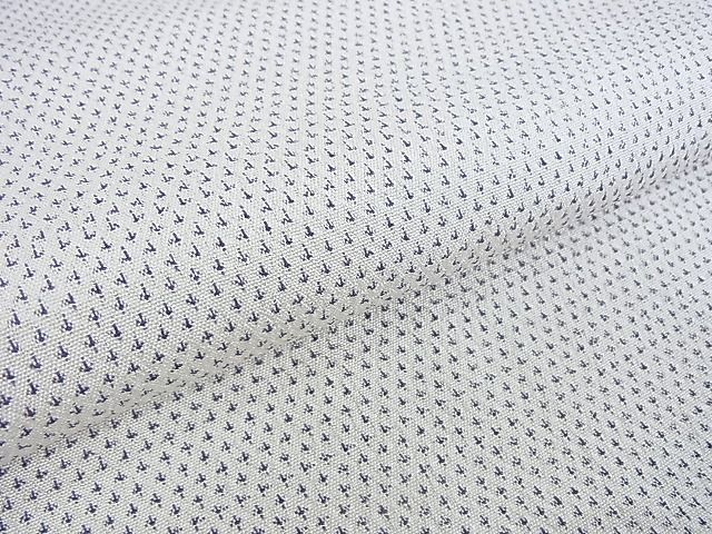 花美人□本塩沢 単衣 蚊絣 三越扱い 逸品 wb2971 紬、お召