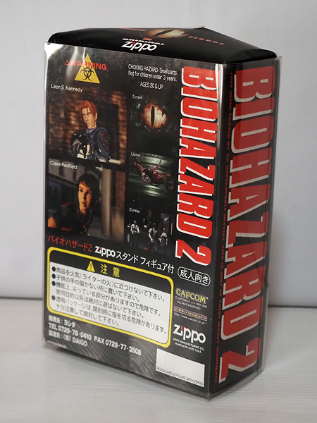 01☆CAPCOM バイオハザード2 zippo レオン・S・ケネディ スタンド