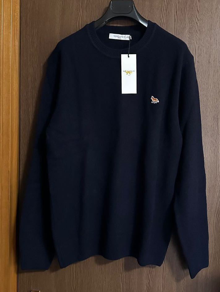 濃紺XXL新品 MAISON KITSUNE メンズ ベビーフォックス パッチ