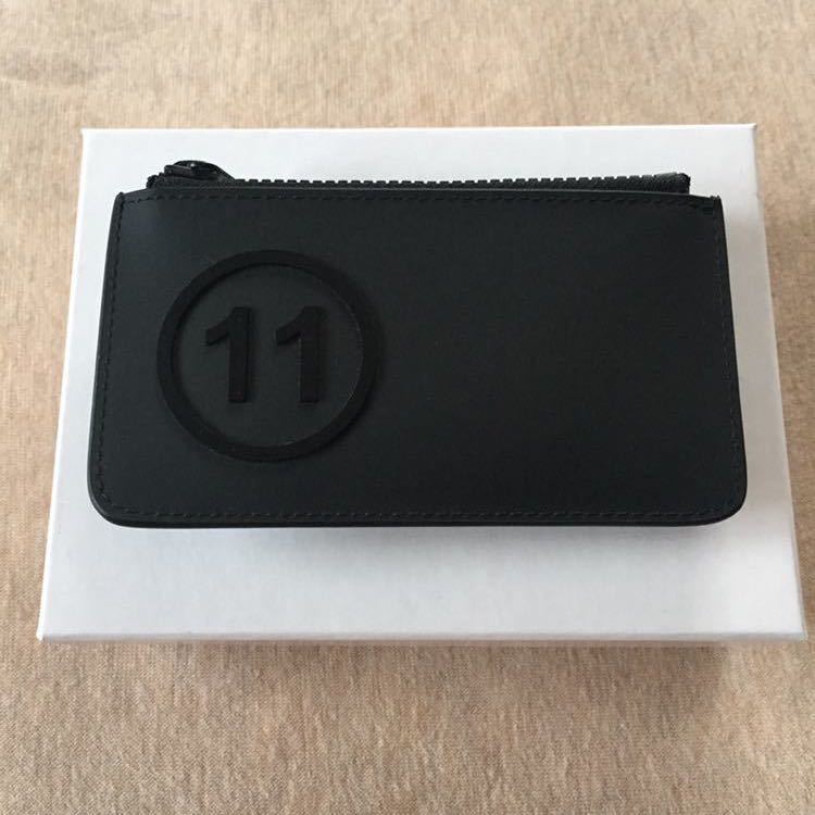 新品 メゾンマルジェラ カレンダーロゴ カードケース 小銭入れ 財布 20SS 黒 Maison Margiela 11 メンズ ブラック パスケース コインパース_画像1
