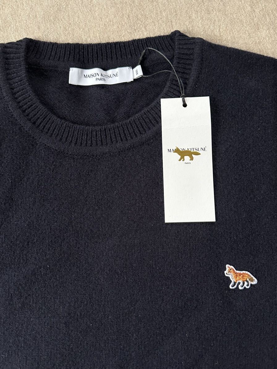 濃紺XXL新品 MAISON KITSUNE メンズ ベビーフォックス パッチ