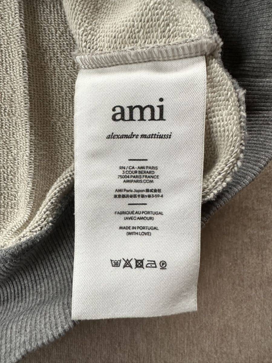 XL新品 AMI Paris ブランドロゴ 刺繍 スウェット シャツ 長袖