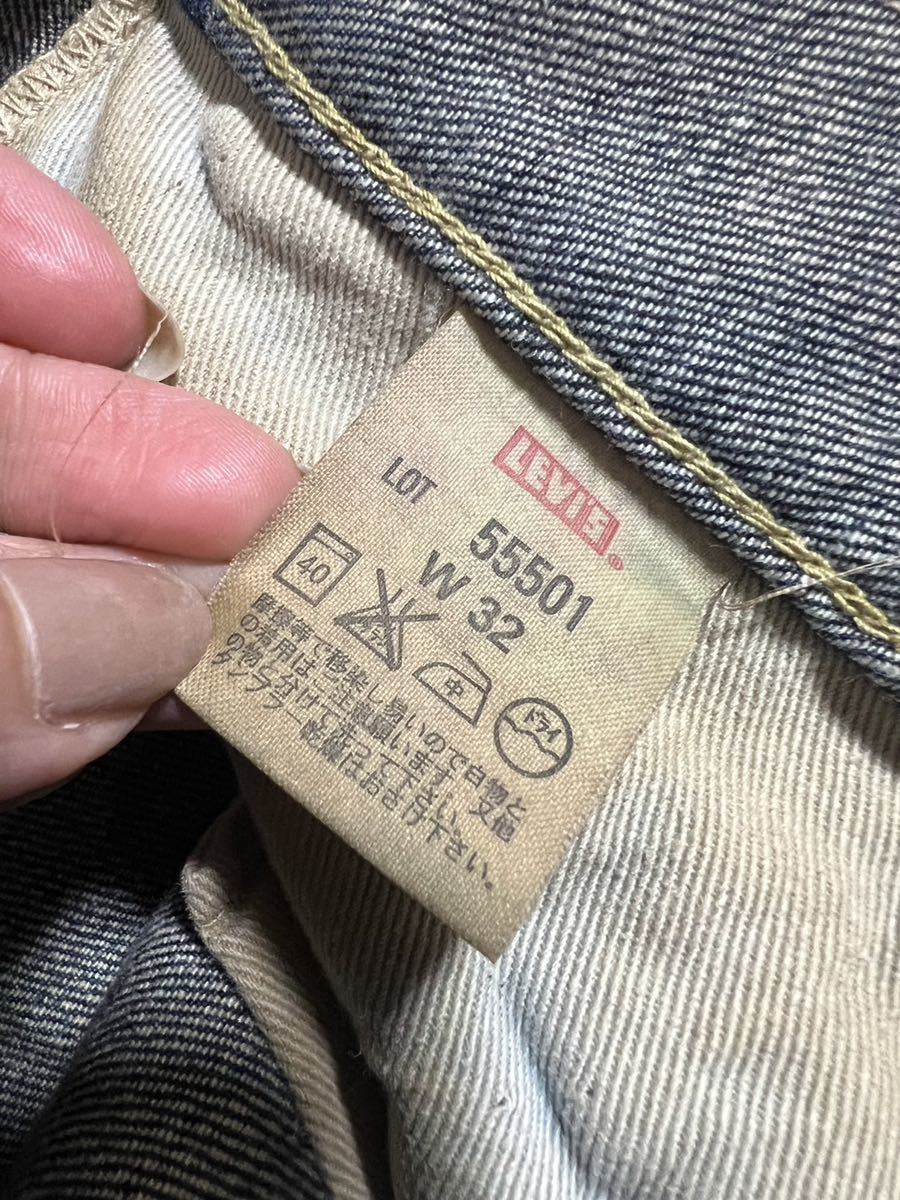 新品同様 日本製 LEVIS VINTAGE CLOTHING LVC 55501 501XX リーバイス ヴィンテージ クロージング ローライズカスタム デニムパンツ W32_画像7