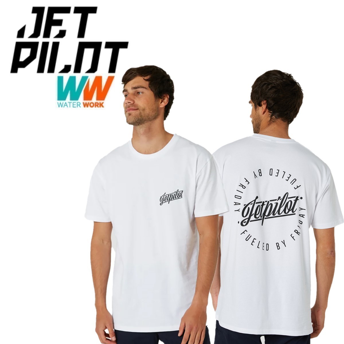 ジェットパイロット JETPILOT 2023 Tシャツ 送料無料 フライデー メンズ Tシャツ W23600 ホワイト 3XL_画像1