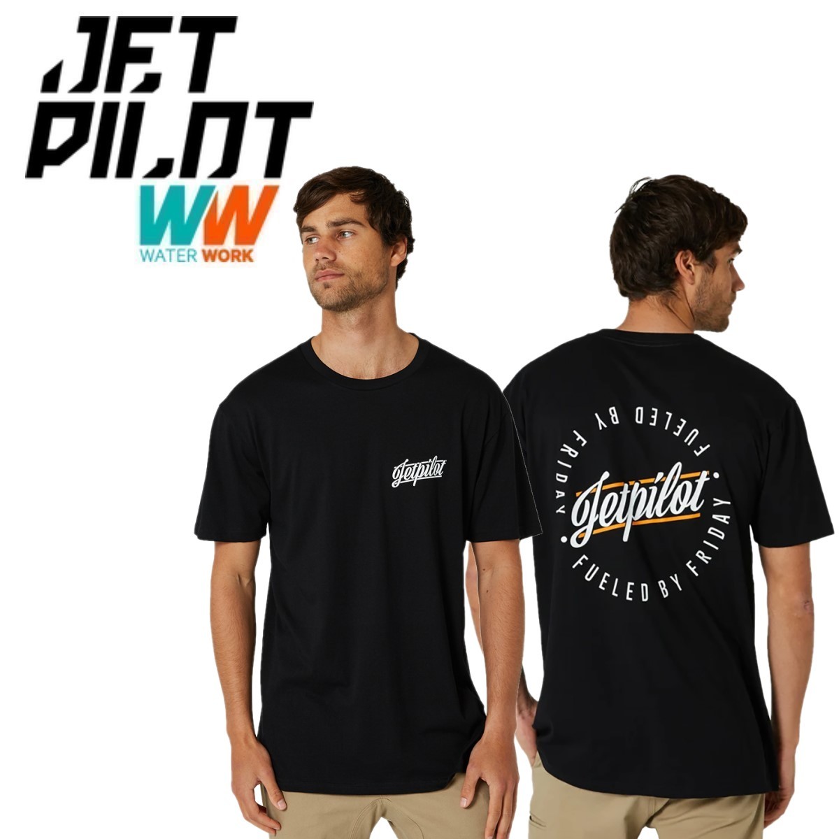 ジェットパイロット JETPILOT 2023 Tシャツ 送料無料 フライデー メンズ Tシャツ W23600 ブラック 3XL_画像1