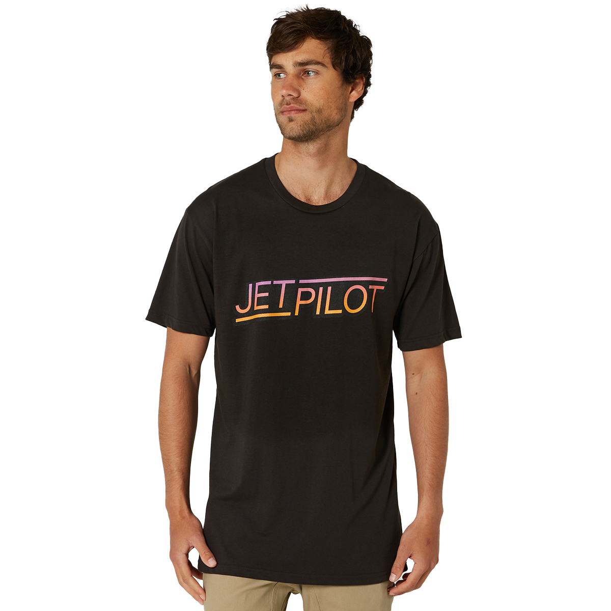 ジェットパイロット JETPILOT 2023 Tシャツ 送料無料 カラー ポップ メンズ Tシャツ W23605 チャコール M_画像2