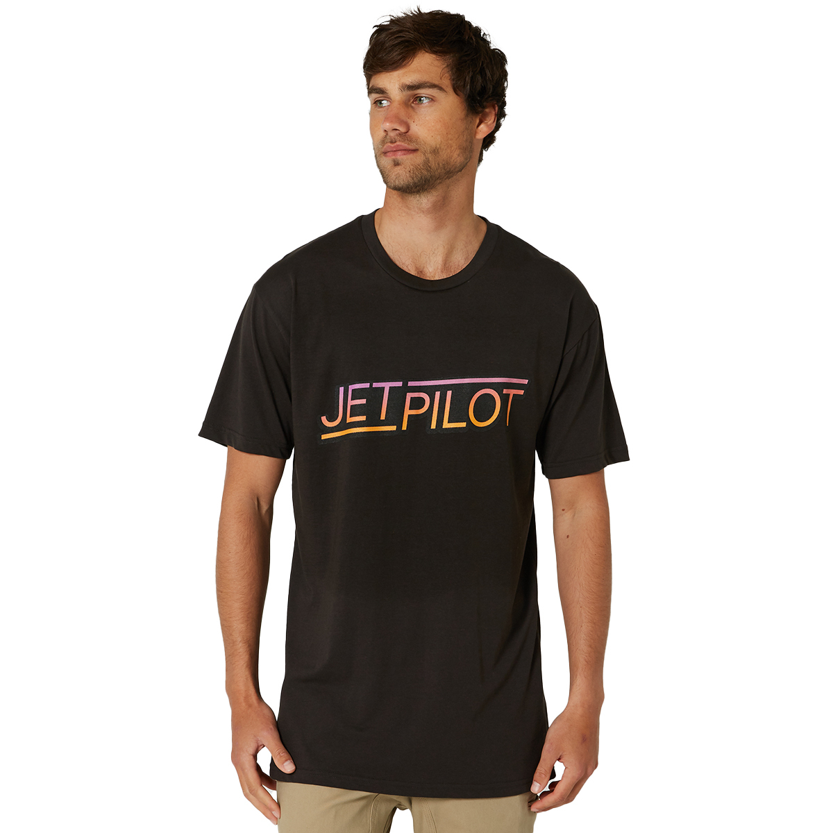 ジェットパイロット JETPILOT 2023 Tシャツ 送料無料 カラー ポップ メンズ Tシャツ W23605 チャコール XL_画像2