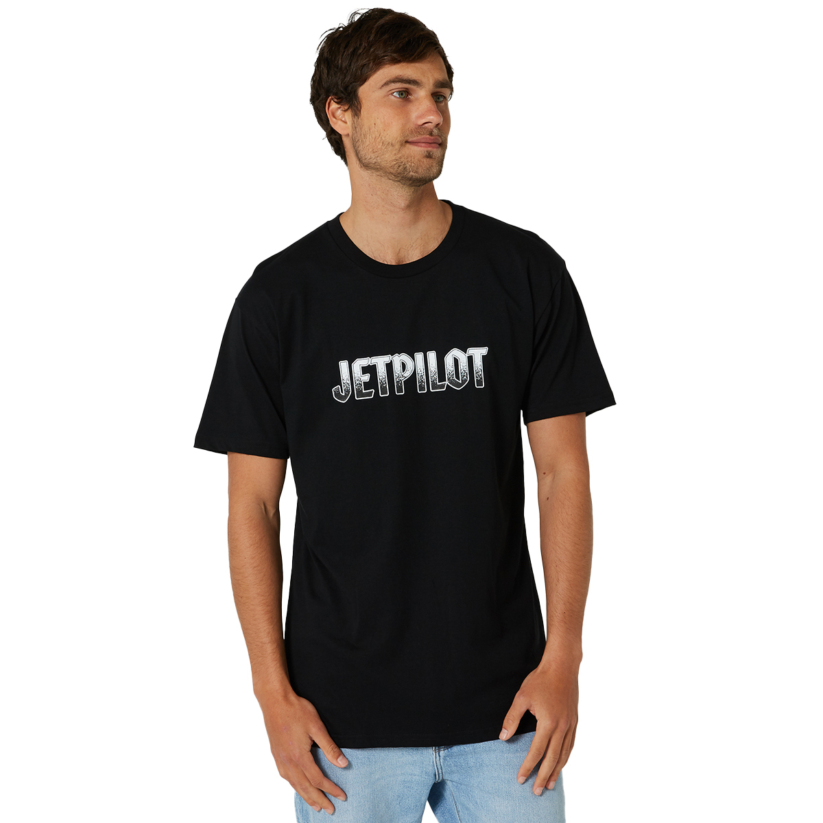 ジェットパイロット JETPILOT 2023 Tシャツ 送料無料 シャーク フラッシュ メンズ Tシャツ W23603 ブラック XL_画像2