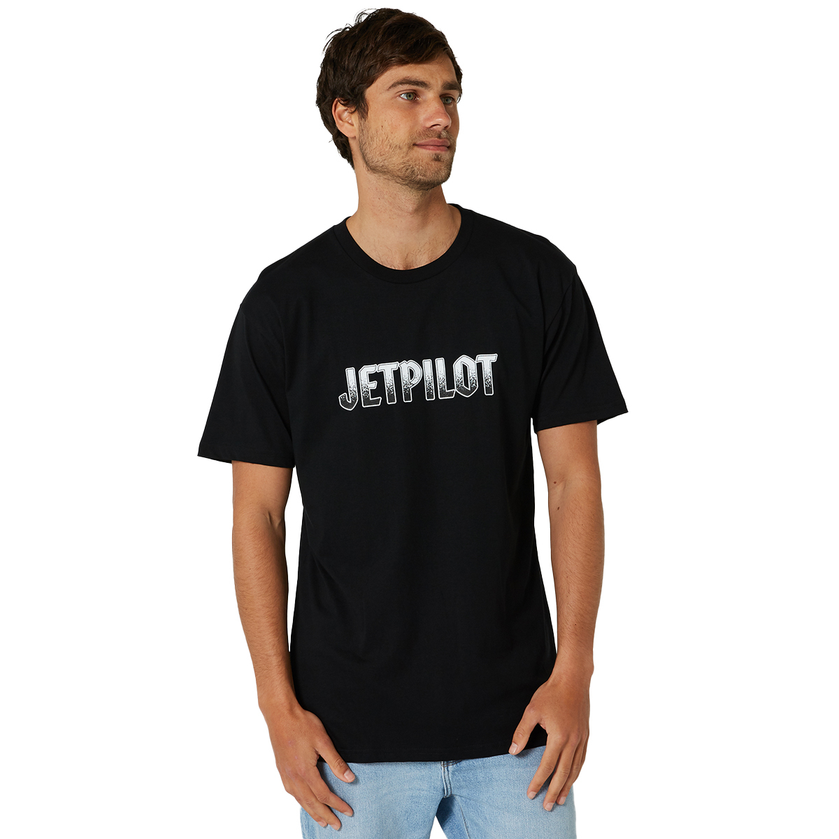 ジェットパイロット JETPILOT 2023 Tシャツ 送料無料 シャーク フラッシュ メンズ Tシャツ W23603 ブラック 3XL_画像2