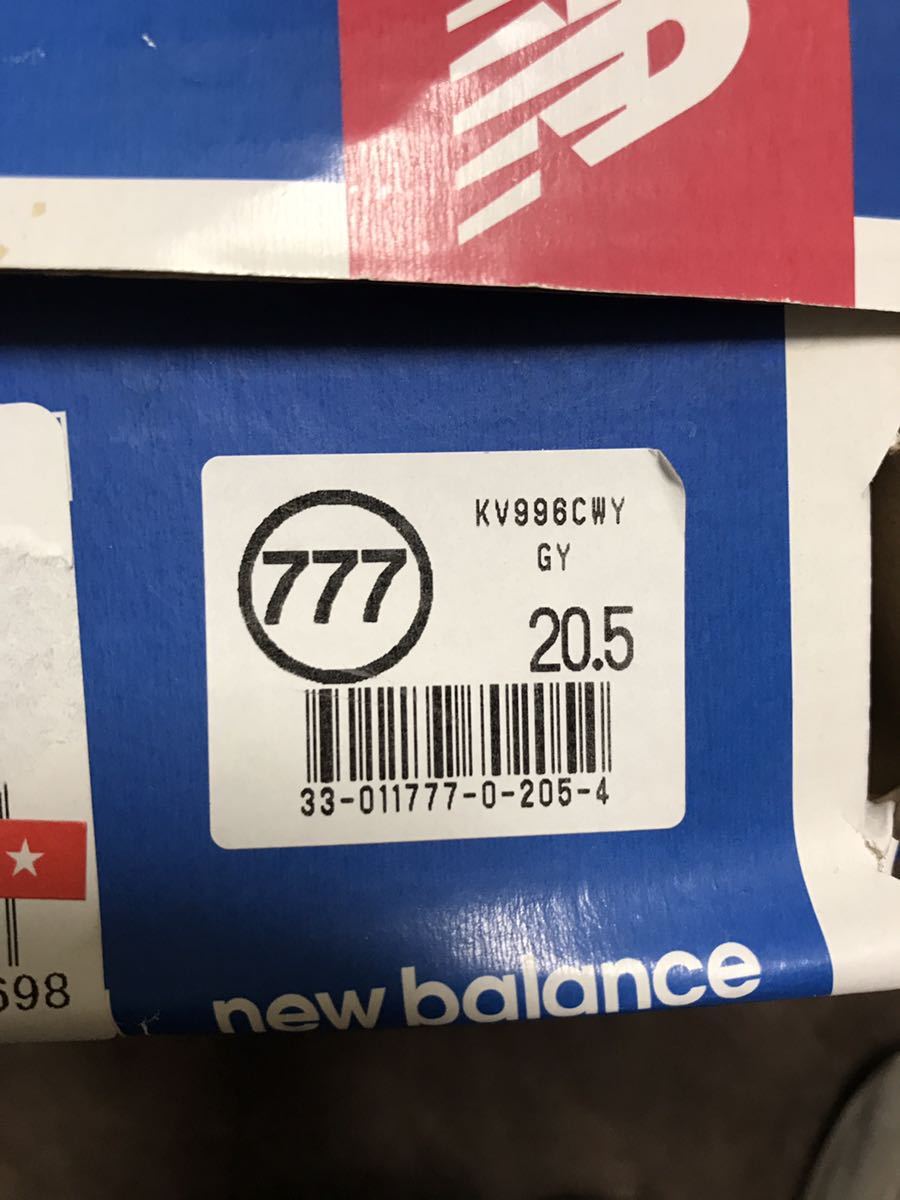 ★ ニューバランス New Balance KV 996CWI 20.5cm ★ベルクロ_画像2