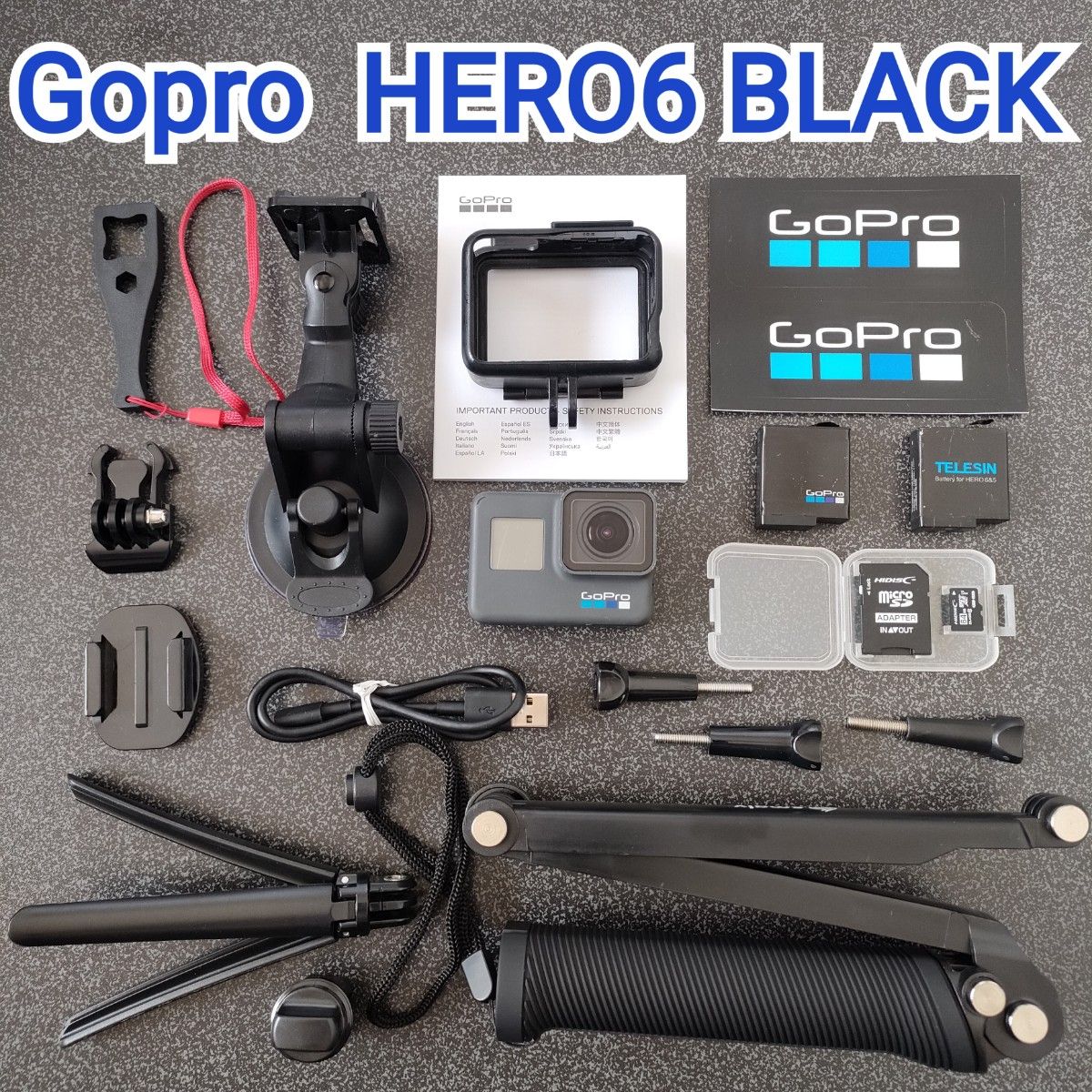メーカー直売】 black 【匿名配送】GoPro HERO6 HERO6 GoPro www BLACK