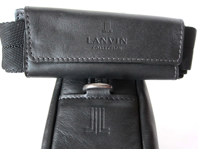 新品 LANVIN COLLECTION ランバン 牛革ビジネスバッグ 日本製 黒 定価5