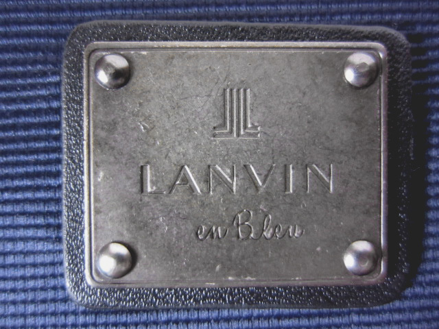  new goods LANVIN en Bleu Lanvin on blue 2way business bag navy blue A4 free shipping Carry on 