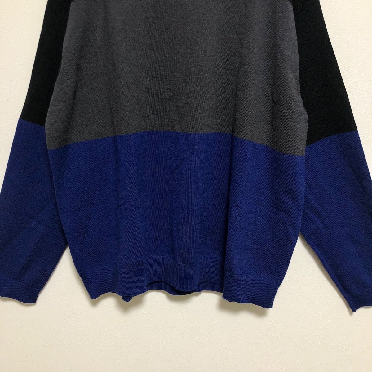 Jil Sander タートルネック ブルー FW24/25 J UNIQLO JIL SANDER ユニクロ メリノブレンドタートルネック