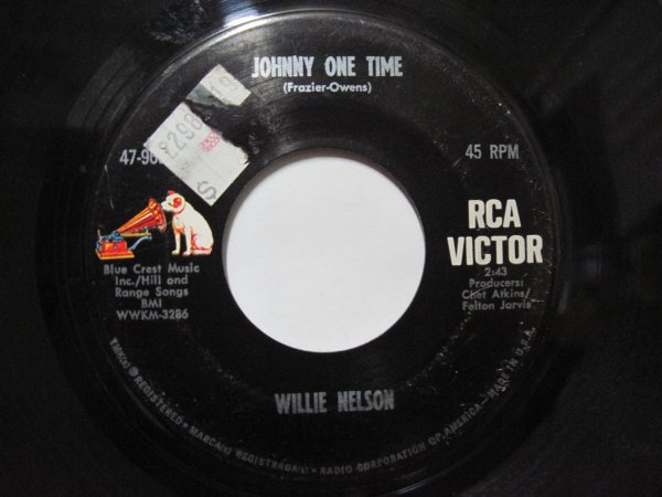 7” US盤 WILLIE NELSON // Johnny One Time / She’s Still Gone -RCA Victor 47-9605 (records)_画像2