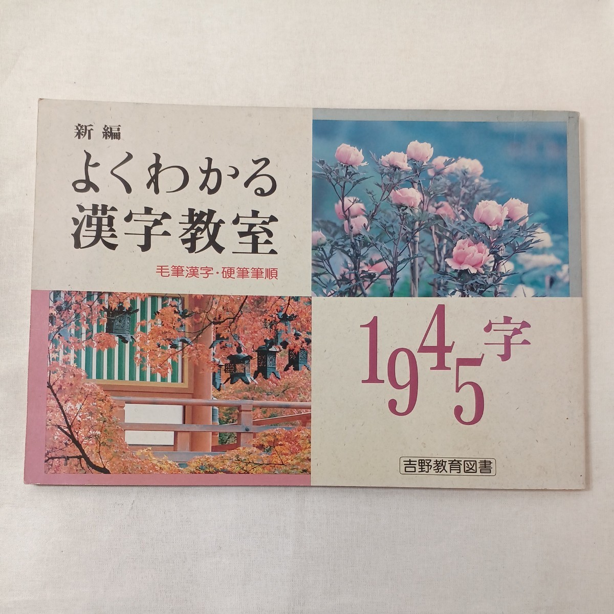 zaa-447♪新編　よくわかる漢字教室　毛筆漢字・硬筆筆順　1495字　吉野教育図書　発行年不明　_画像1