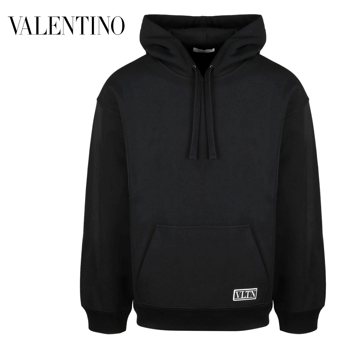 送料無料 5 VALENTINO ヴァレンティノ UV0MF15P6VL 0NO ブラック ロゴ パーカー フーディー size M
