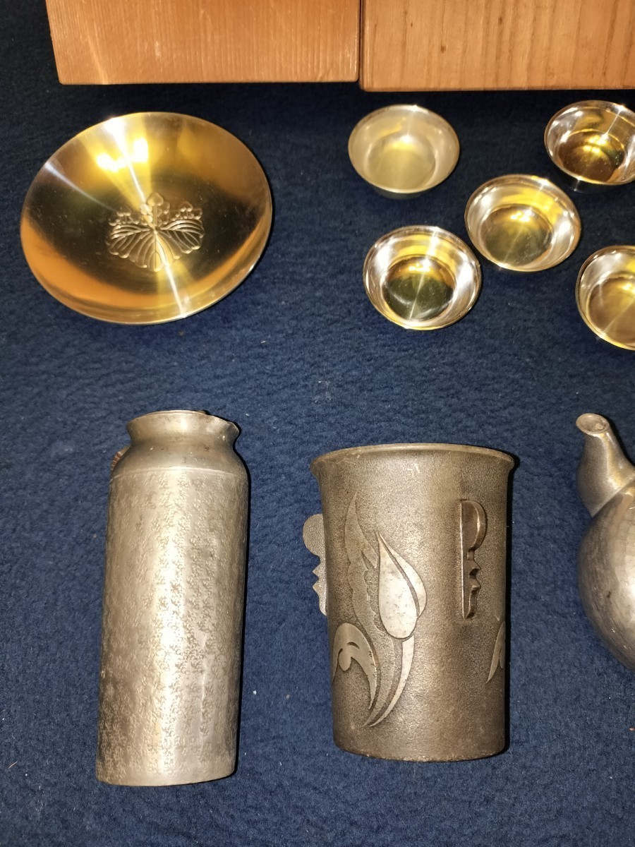 代購代標第一品牌-樂淘letao-錫製酒器茶器13点在銘継山錫半三越製