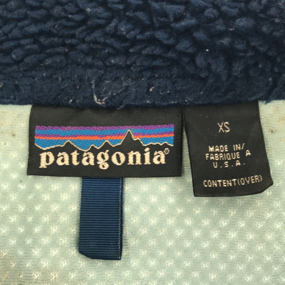 Patagonia パタゴニア 【men699AH】 00's 23044 クラシックレトロXベスト フリース 2000年 XSサイズ 小さいサイズ USA製 AG_画像4