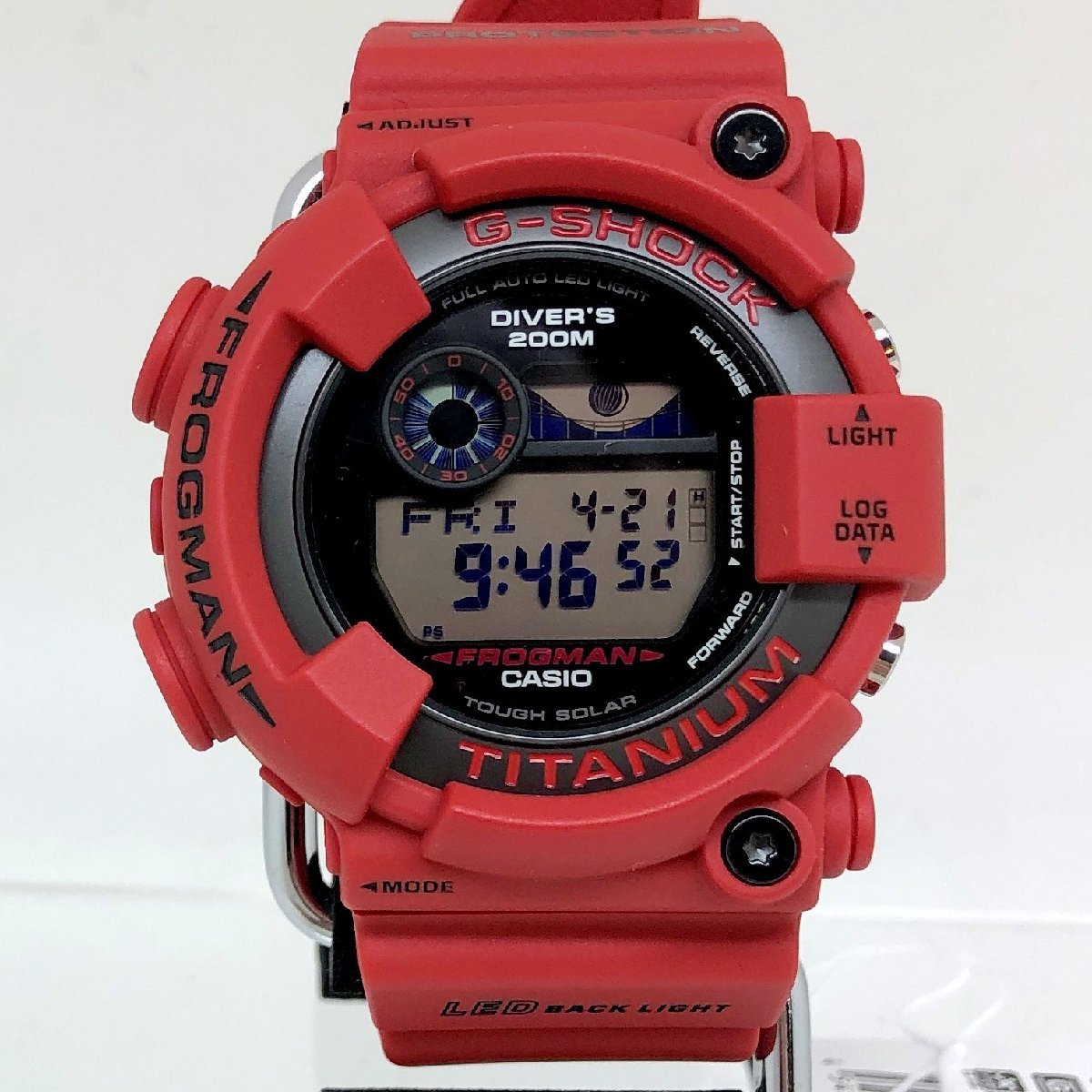極美品 G-SHOCK ジーショック CASIO カシオ 腕時計 GW-8230NT-4JR FROGMAN フロッグマン 30周年記念復刻モデル【ITSOLC42VDA0】