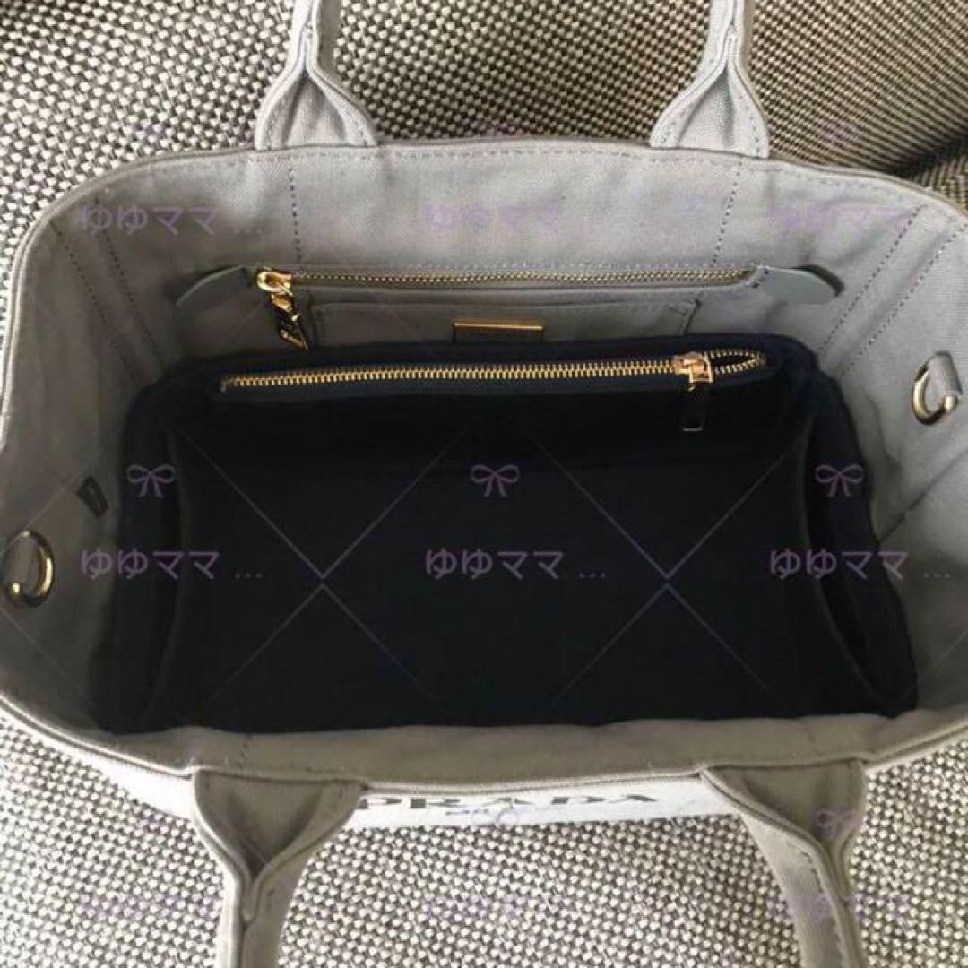 新品バッグインバッグ インナーバッグ 濃いグレー色 横幅28cmのバッグ用_画像5