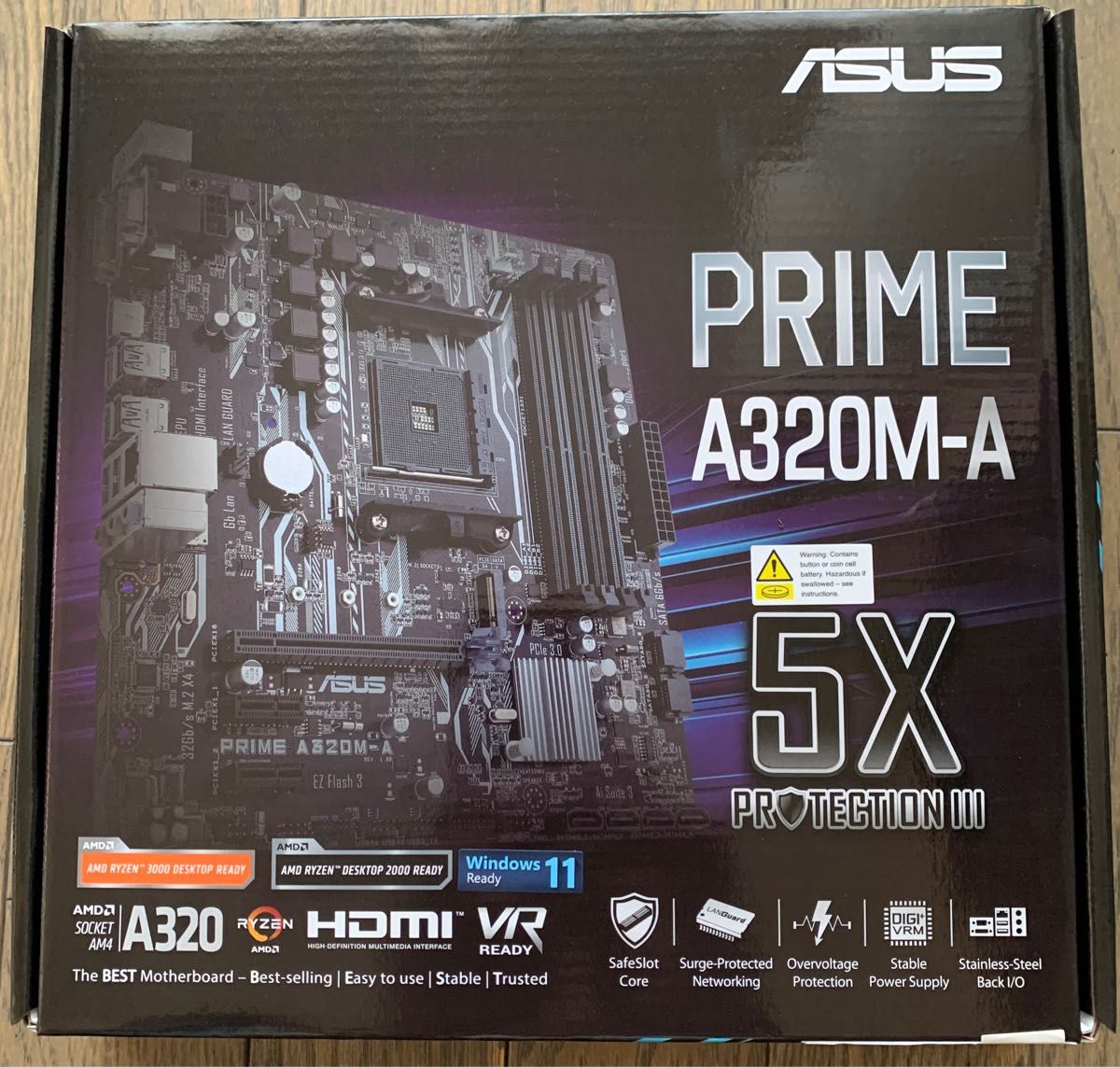ASUS PRIME A320M-A マザーボード