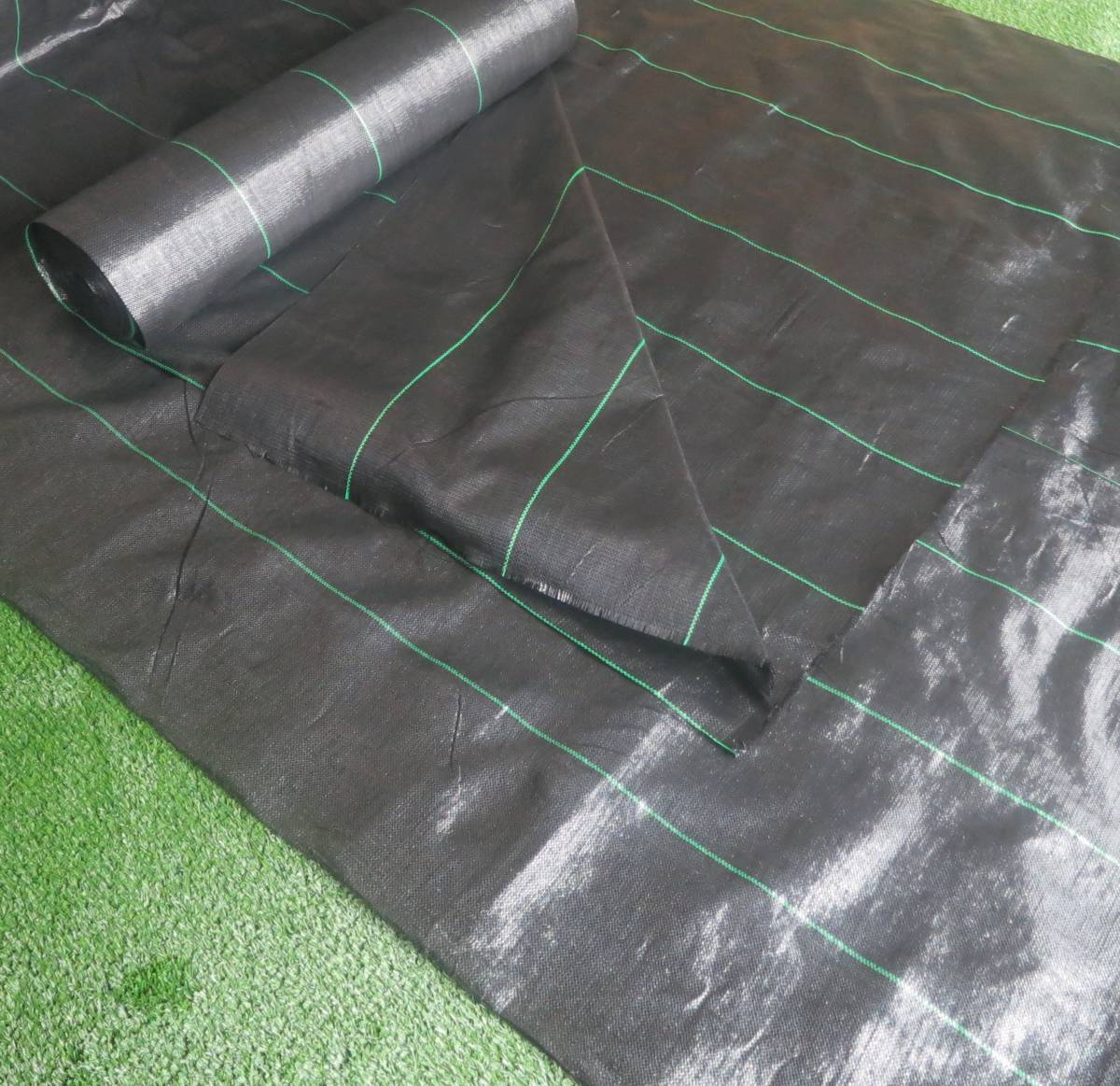 農業資材 防草シート 2m×50m 押えピン400個 2本 セットでの出品