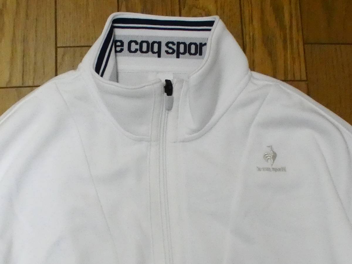(物3)定価9,790円　ルコック　 le coq sportif　スウェットジャケット　QTWSJC40　白　レディースL_画像4