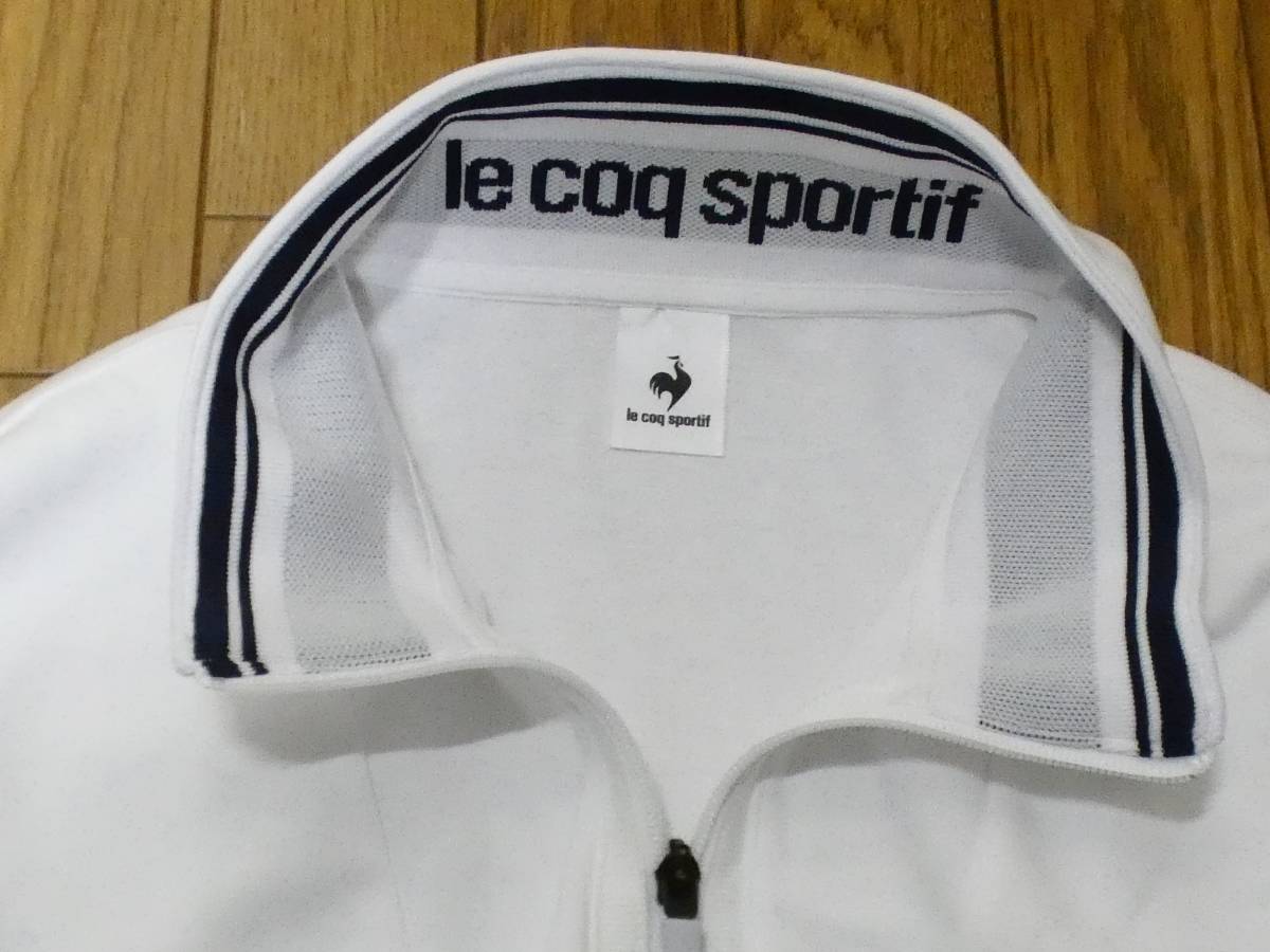 (物3)定価9,790円　ルコック　 le coq sportif　スウェットジャケット　QTWSJC40　白　レディースL_画像1